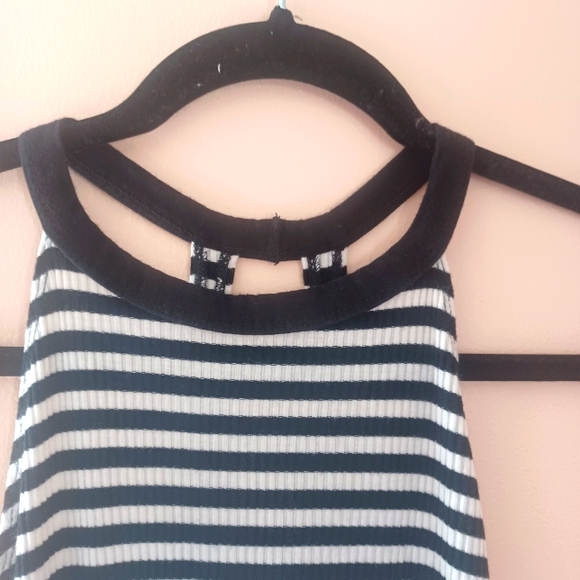 Vans Striped Halter Bodycon Dress Small - Picture 4 of 9